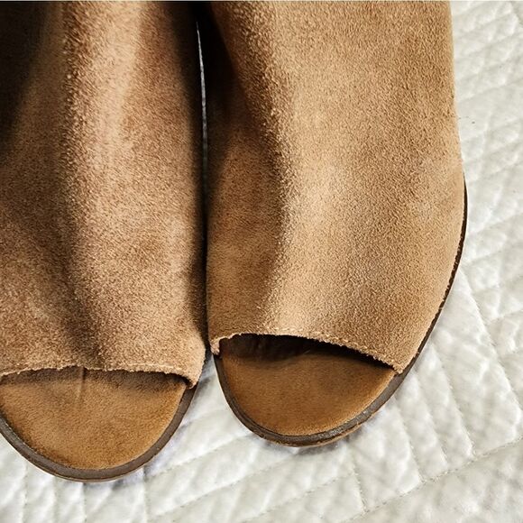 Lucky brand suede lotisha studded peep toe shoes - Picture 3 of 13